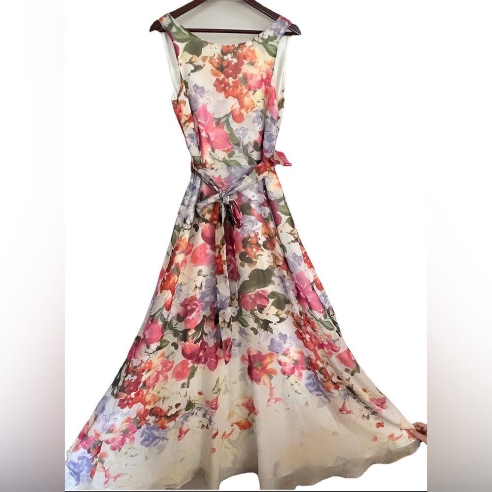 Tahari Azalea Garden Party Fairy Whimsical Romantic Cottagecore Dress Ethereal